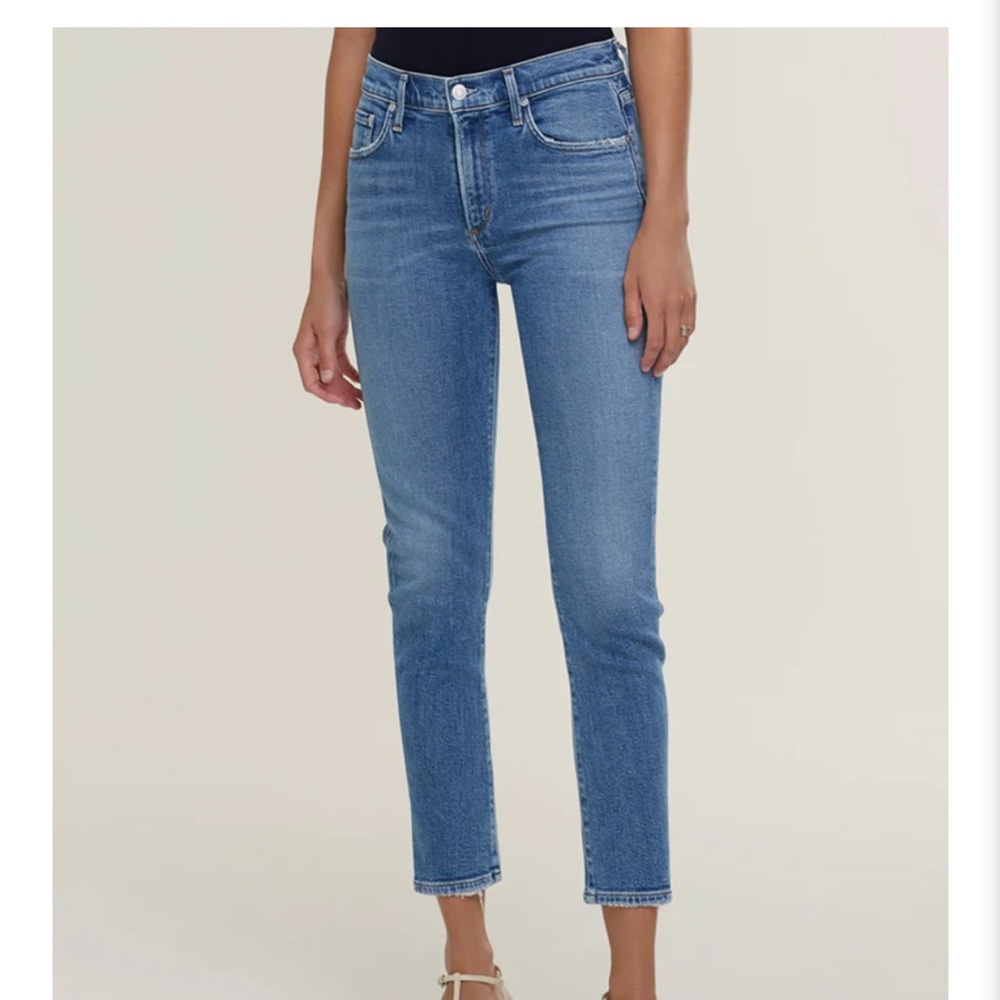 AGOLDE TONI JEANS MID RISE STRAIGHT LEG JEAN SIZE 26 STRECH DENIM